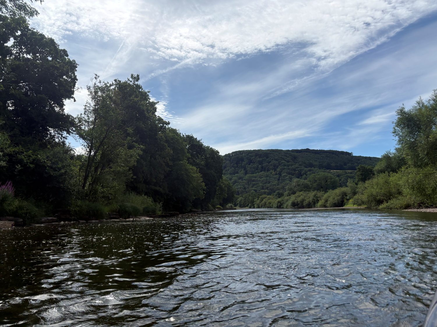 The location of the overflow pipe near Monmouth
